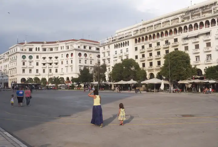 aristotelous square, Thessaloniki, Greece