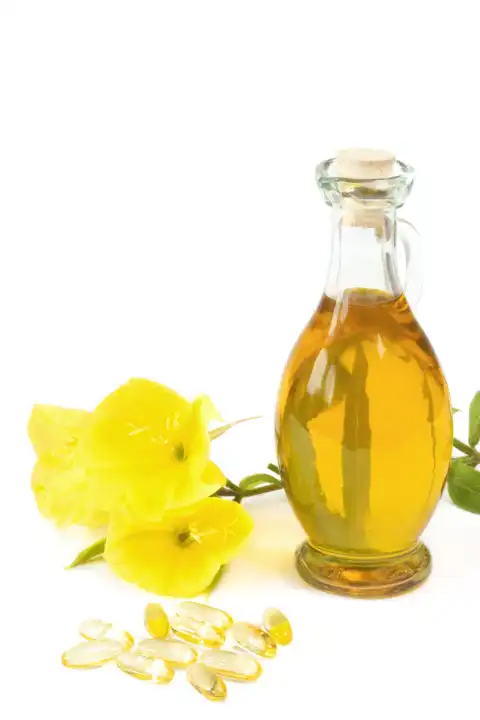 evening primrose oil with capsules