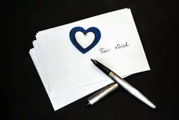 Paper, pen, letters, love
