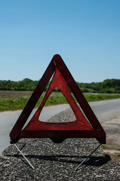 Warning triangle, danger signal