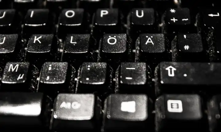 Schmutzige Tastatur