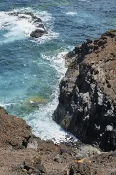 northeast coastal landscape of el Hierro, Canary Islands, Spain
