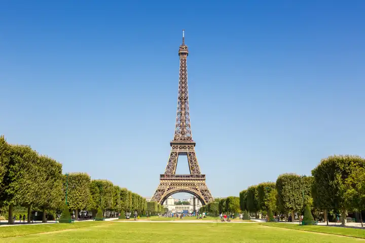 Paris, France     23 July 2019: Paris Eiffel Tower Eiffel Tower Eiffel Tower Travel Travel in France