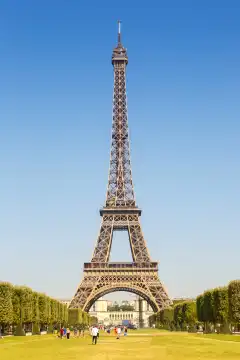 Paris Eiffel Turm Eiffelturm Eiffel Turm Frankreich Hochformat Reisen Wahrzeichen Reise