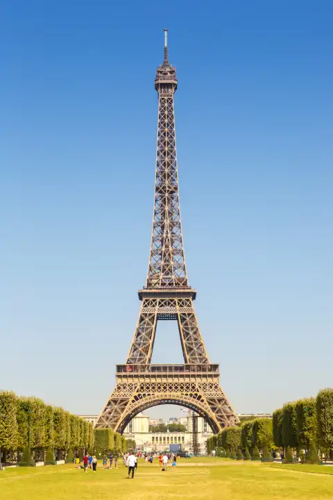 Paris Eiffel Turm Eiffelturm Eiffel Turm Frankreich Hochformat Reisen Wahrzeichen Reise