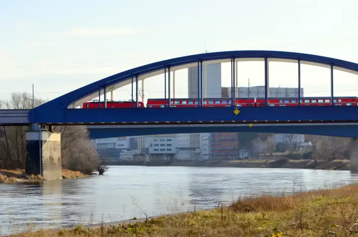 Elbebrücke in Riesa - Sachsen