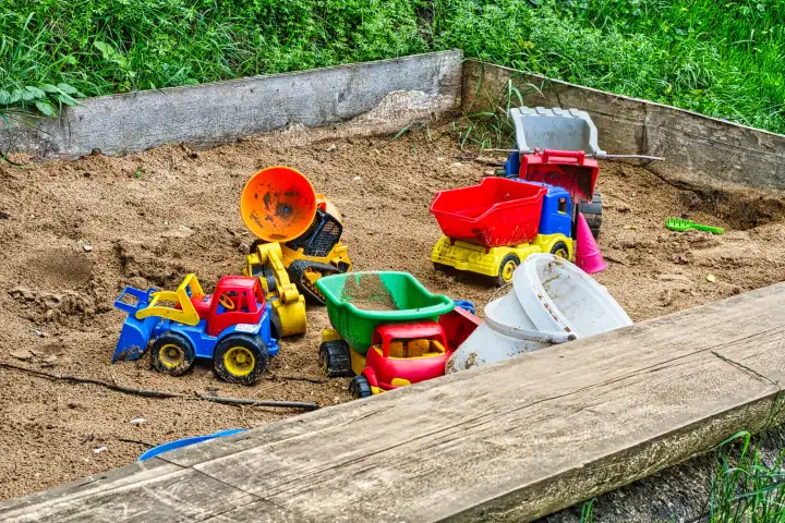 Children playground sandbox