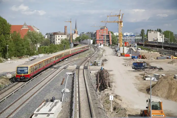 Gleisbauarbeiten am Ostkreuz