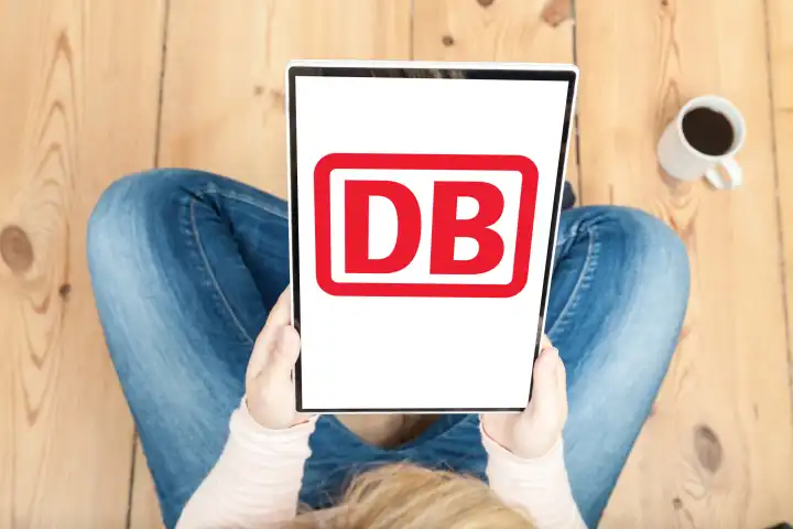 db logo auf tablet