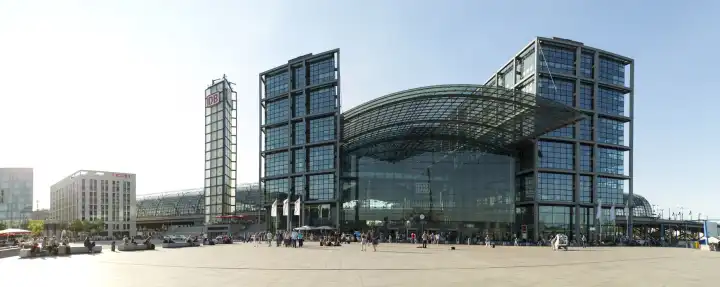 Panorama vom Hauptbahnhof in Berlin