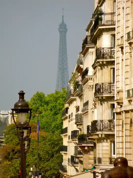 Paris Blick vom Panthéon zum Eiffelturm