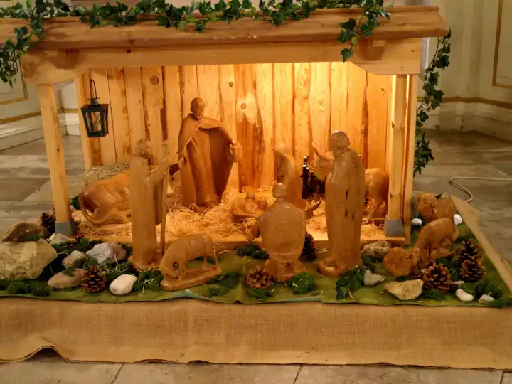 Model of the manger scene at Bethlehem
