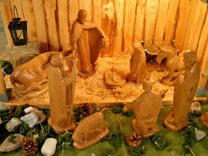 Model of the manger scene at Bethlehem