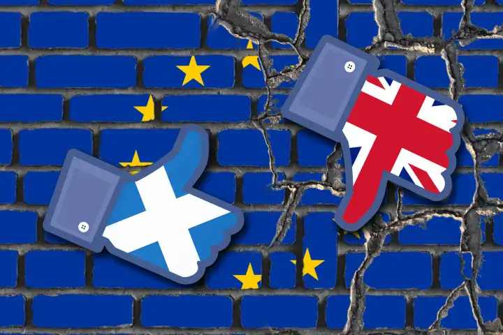 Symbolbild zum geplanten Referendum in Schottland über die Unabhängigkeit von Großbritannien nach dem Brexit