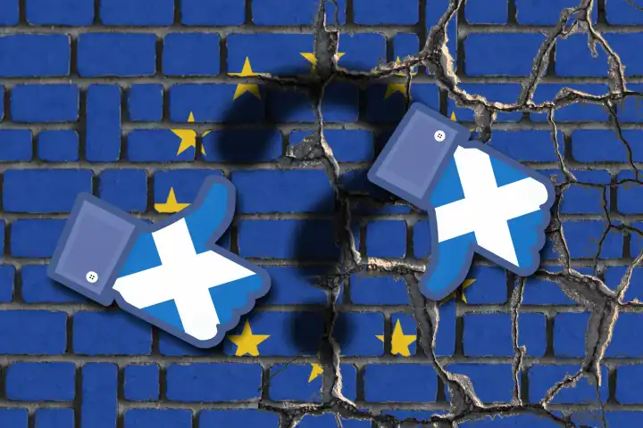 Symbolbild zum geplanten Referendum in Schottland über die Unabhängigkeit von Großbritannien nach dem Brexit
