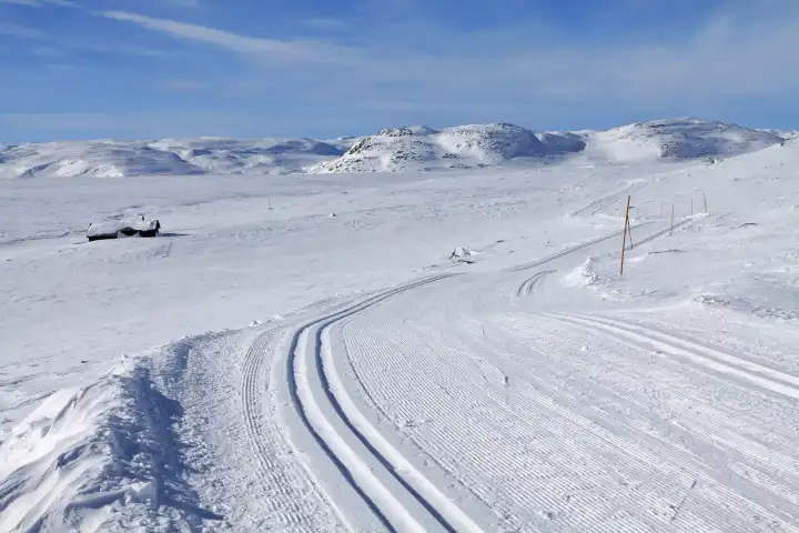 Wintersportgebiet Hovden in Norwegen