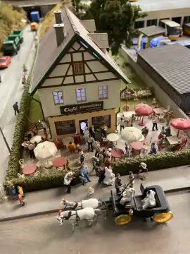 Cafe and pastry shop miniature