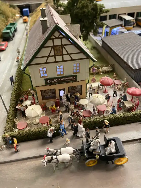 Cafe and pastry shop miniature