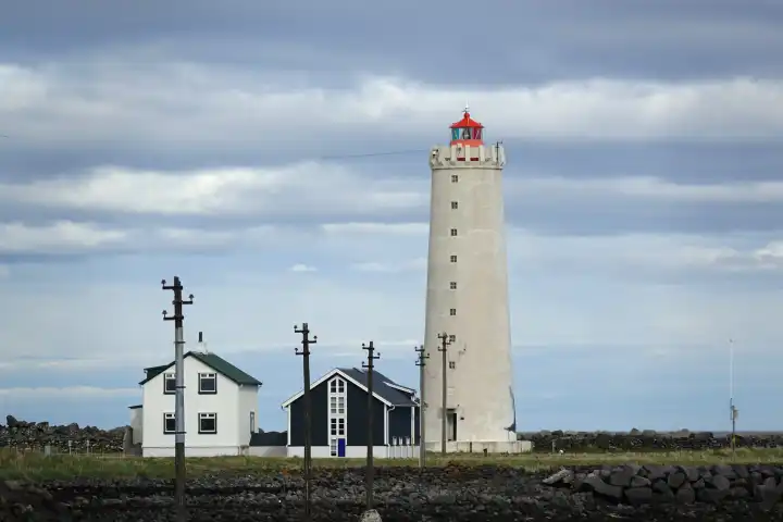 Island, Reykjavik, Leuchtturm