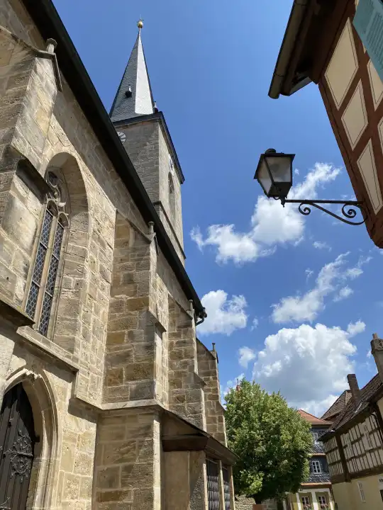 Seßlach, römisch-katholische Stadtpfarrkirche St. Johannes der Täufer, Oberfranken, Deutschland