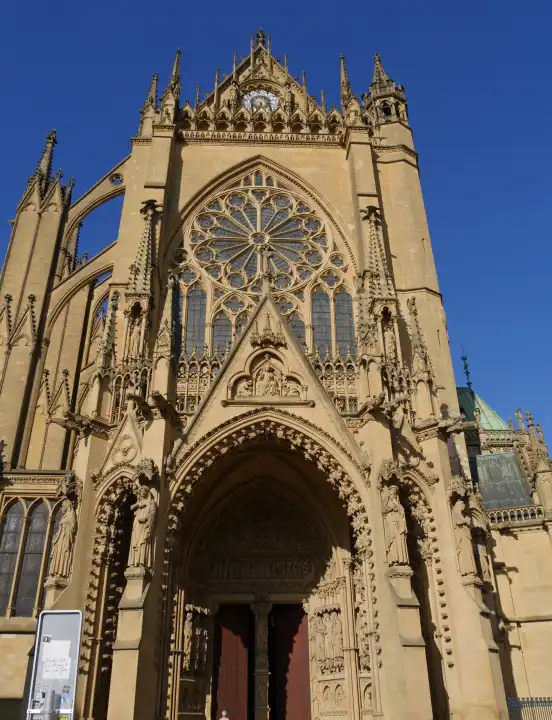 Metz, Saint-Etienne Cathedral, West Portal, Lorraine, France