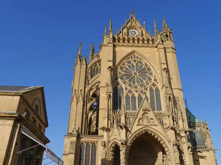 Metz, Kathedrale Saint-Etienne, West-Portal, Lothringen, Frankreich