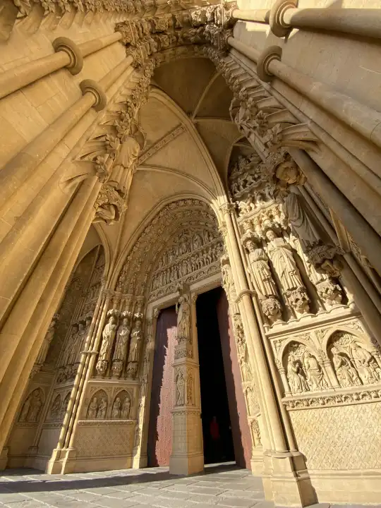 Metz, Kathedrale Saint-Etienne, West-Portal, Lothringen, Frankreich