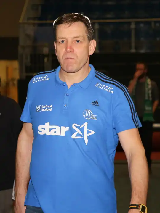Cheftrainer Alfred Gislason THW Kiel nach dem DKB Handball-Bundesligaspiels 2016-2017, SC Magdeburg gegen THW Kiel