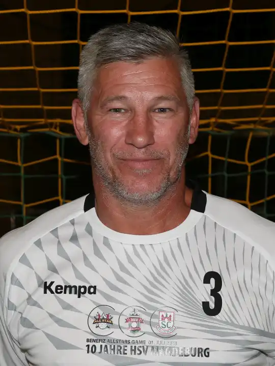 former German handball player Sven Lakenmacher DHB Allstars at the Benefit Allstars Game 2023 in Magdeburg