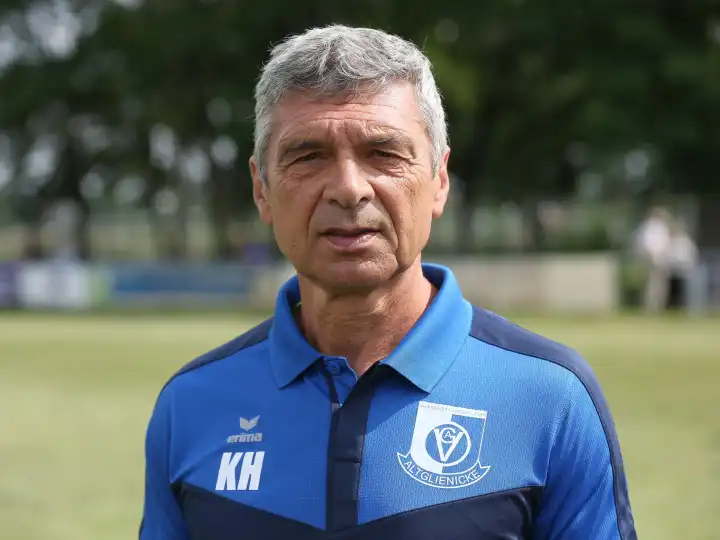 Head coach Karsten Heine VSG Altglienicke Regionalliga Nordost season 2023-24 after test game on 04.07.2023 at 1.FC Magdeburg