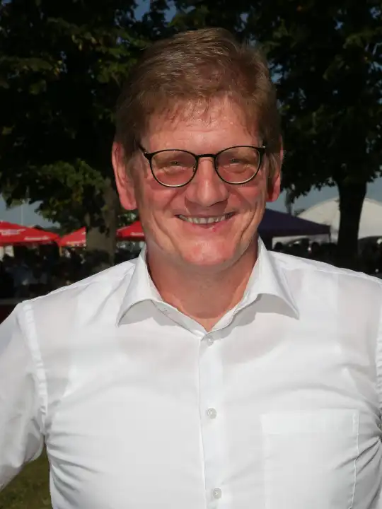 Jens Eckhardt Chairman of the Board Sparkasse MagdeBurg on 09.09.2023 at the 3rd race Prize of the Sparkasse MagdeBurg at the racecourse Magdeburg