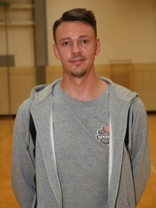 Head coach Christopher Schreiber BSW Sixers Barmer 2. Bundesliga ProB North season 2023-24 after the test game at SBB Baskets Wolmirstedt on 13.09.2023 in Wolmirstedt