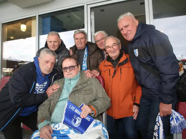 1.FC Magdeburg Legenden and EC Cup Winner 1974 visiting the MDCC Arena Magdeburg