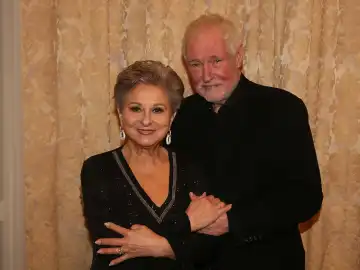 Pop singer Dagmar Frederic with husband Klaus Lenk on 06.01.2024 in Magdeburg