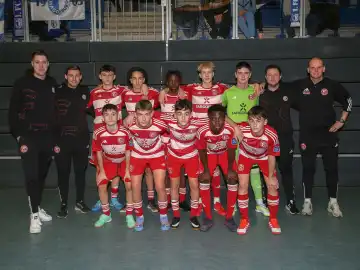 Team Fortuna Düsseldorf U15 at the 21st Pape Cup 2024 at GETEC Arena Magdeburg