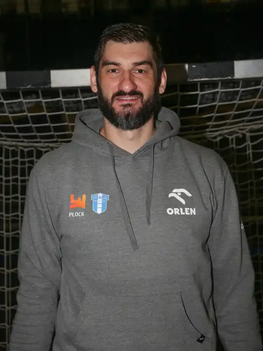 kroatischer Handballtorwart Mirko Alilovic (Orlen Wisla Plock) EHF Champions League Saison 2023-24 11.Spieltag SC Magdeburg - Orlen Wisla Plock am 15.02.2024 in der GETEC Arena Magdeburg