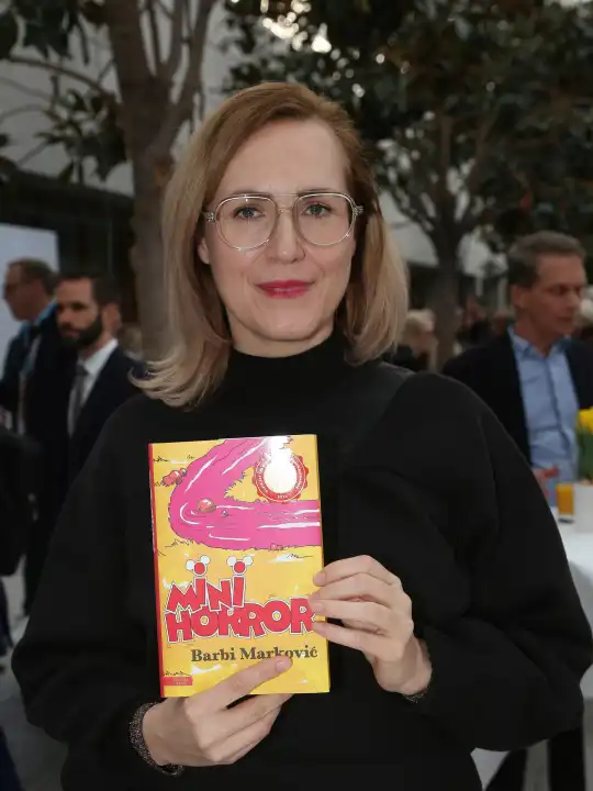 serbische Schriftstellerin Barbi Marković Preisträgerin Kategorie Belletristik beim 20.Preis der Leipziger Buchmesse 2024 am 21.03.2024