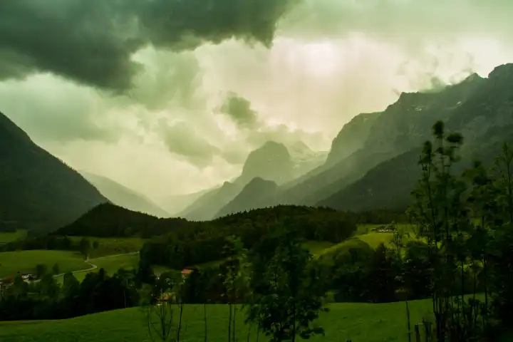Thunderstorm in the bavarian alps