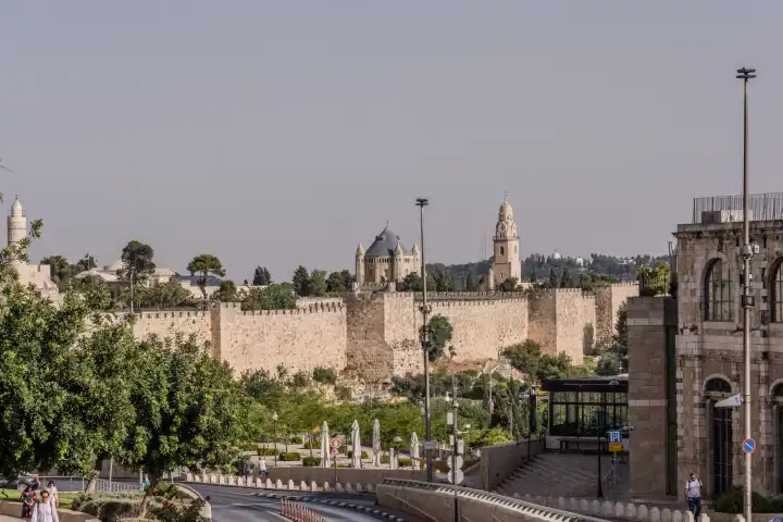 Jerusalem, Israel. Stadtansichten aus Jerusalem. Heilige Stadt in Israel.