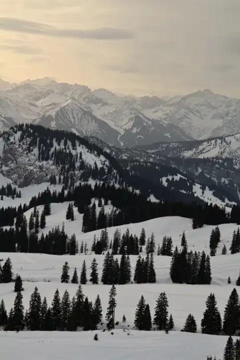 Winter in Allgäuer Alps, Germany