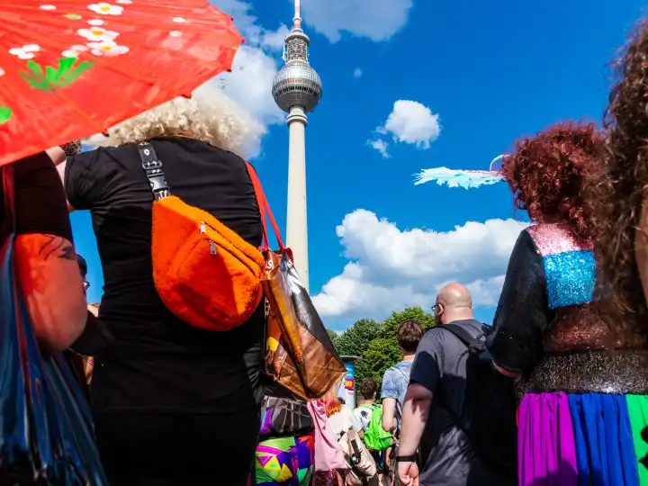 The famous Christopher Street Day CSD in Berlin