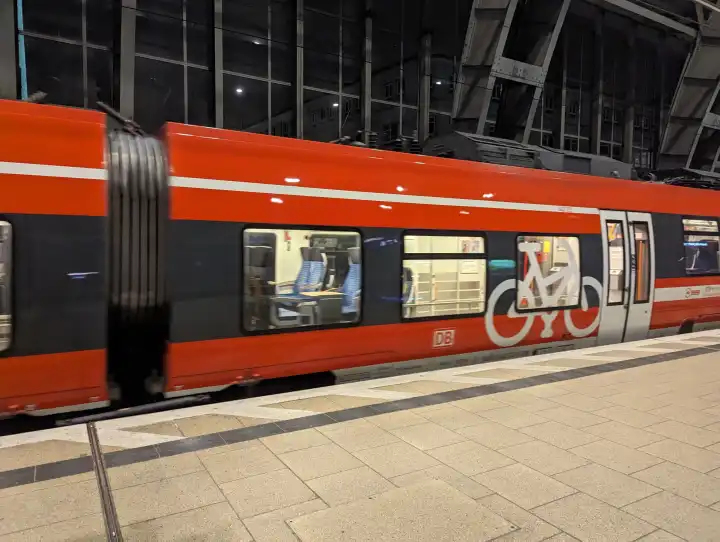 A regional train in Berlin - Alexanderplatz station