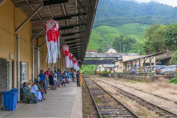 The Nuwara-Eliya train station Sri Lanka, Central Province