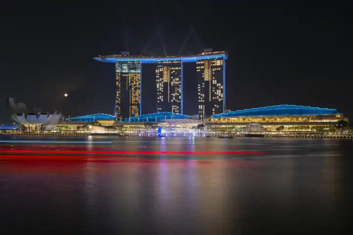 The Marina Bay Sands luxury hotel in Singapore