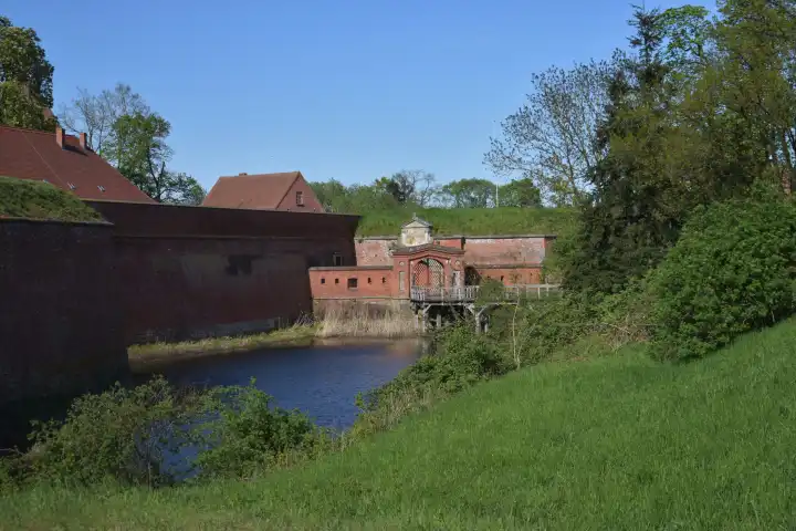 Old fortress in Dömitz on the river Elbe