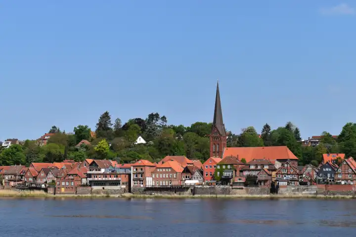 Panorama in Lauenburg on the Elbe