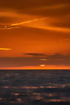Sonnenuntergang an der Ostsee pulsierende Landschaft
