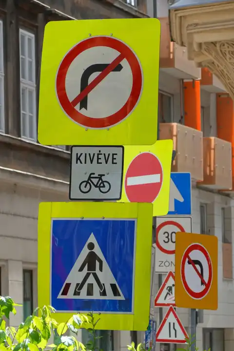 Budapest, Verkehrszeichen