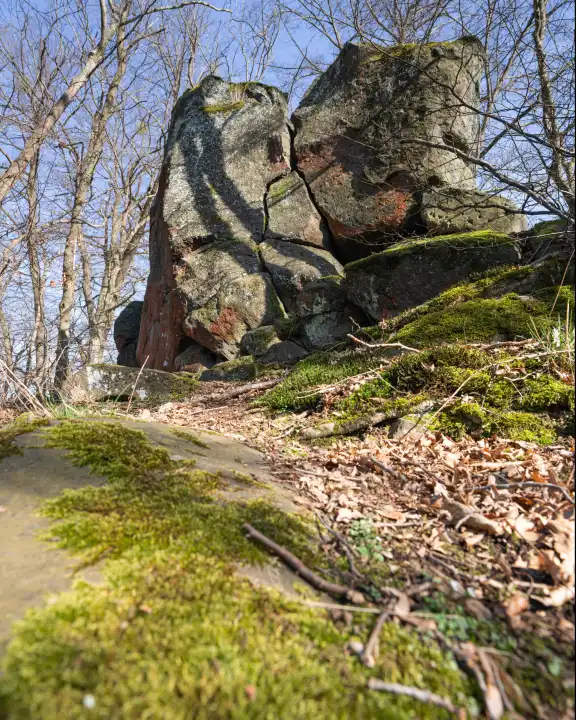 Devils Rocks; Brohl valley; Eifel; Rhineland-Palatinate; Germany