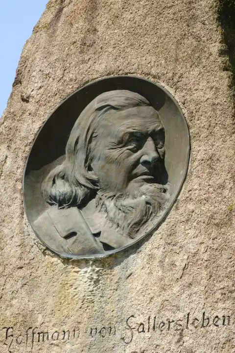 Hoffmann von Fallersleben, relief, Höxter, North Rhine-Westphalia, Germany
